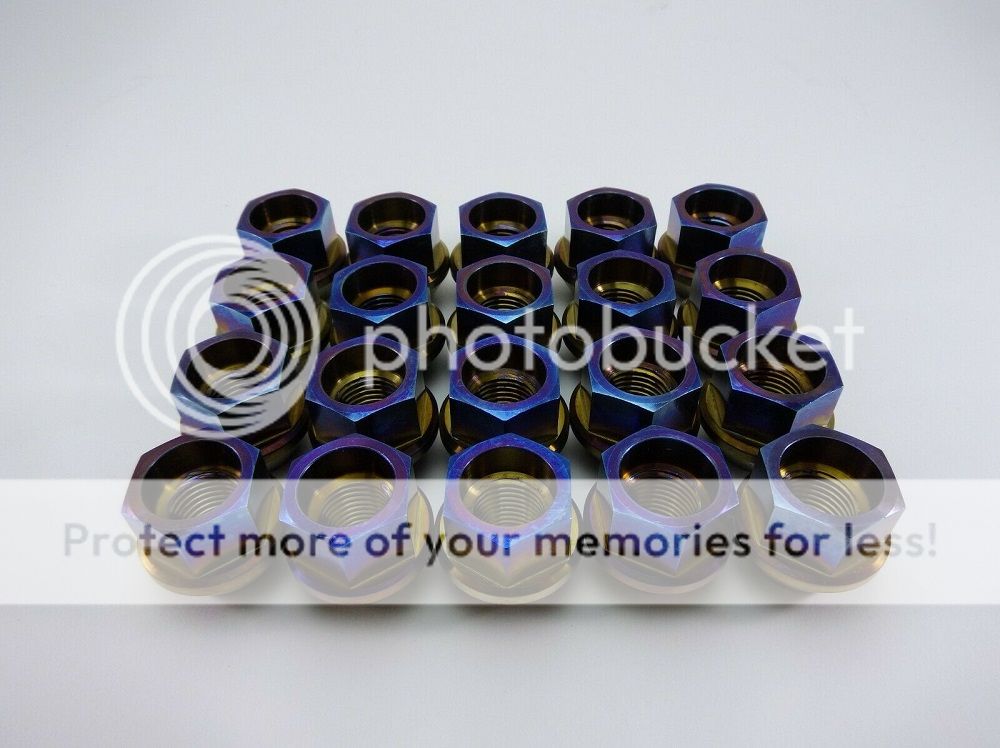 Titanium Wheel Rim Lug Nuts for Tesla Model S / 3 / X / Y (set of 20